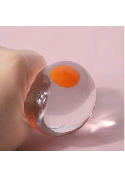 Luxury Yumuşak Yumurta Squish Attack Streç Gıdalar Yapışkan Yumusta Skuşhi Splat Ball 5.5 cm 1 Adet
