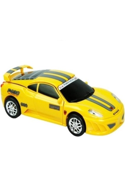 Luxury Transformers Conversion Dönüşebilen Robot Araba Sesli Işıklı Transformers Sarı 1 Adet