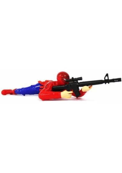 Luxury Örümcek Adam Sesli Yerde Sürünen Asker Oyuncak Spiderman Yerde Giden - Tuka 1 Adet