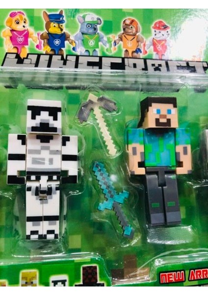 Luxury Minecraft Batman Süperman Paw Patrol Model Figür Oyuncak Maykıraft 1 Adet