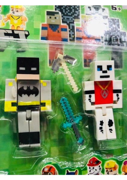 Luxury Minecraft Batman Süperman Paw Patrol Model Figür Oyuncak Maykıraft 1 Adet