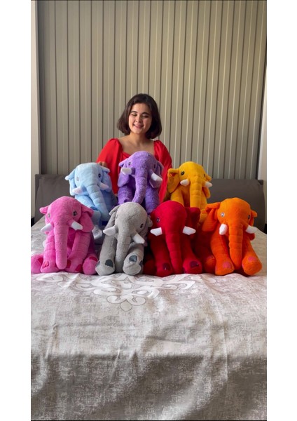 Luxury Uyku Arkadaşım Fil Peluş Fil 80CM (%100 Yerli) 1 Adet