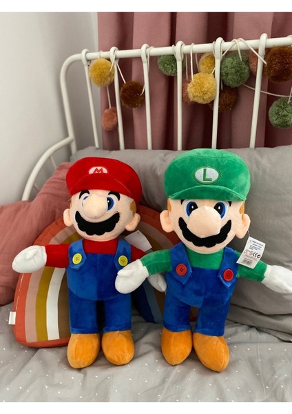 Luxury Peluş Süper Mario Kardeşler 2’li Set ve Surprız Oyuncak Hedıyelı Set 3 Lü Gonderılecektır 1 Adet