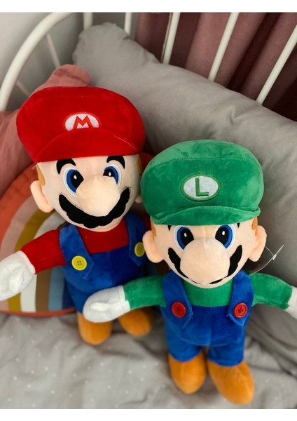 Luxury Peluş Süper Mario Kardeşler 2’li Set ve Surprız Oyuncak Hedıyelı Set 3 Lü Gonderılecektır 1 Adet