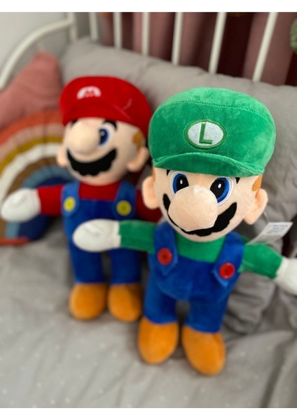 Luxury Peluş Süper Mario Kardeşler 2’li Set ve Surprız Oyuncak Hedıyelı Set 3 Lü Gonderılecektır 1 Adet