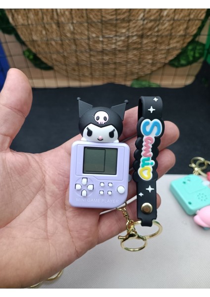 Luxury Sanrio Kawaii Tetris Oyunlu Anahtarlık Oyun Konsol Mini Tetris Oyunlu Lüx Anahtarlık Hediyelik 1ADET 1 Adet fırsatları