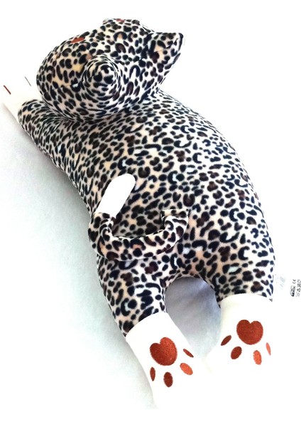 Luxury Uyku Arkadaşım Yumuşak Yatan Peluş Kedi Yastık 70 Cm. (Leopar) 1 Adet fiyatları
