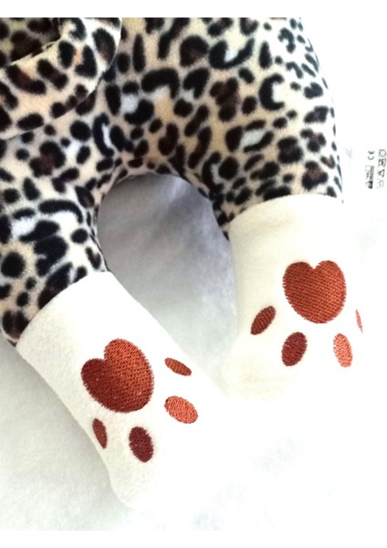 Luxury Uyku Arkadaşım Yumuşak Yatan Peluş Kedi Yastık 70 Cm. (Leopar) 1 Adet fırsatları