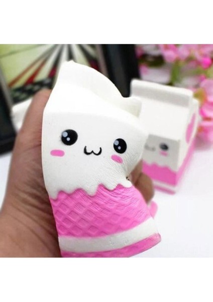 Luxury Squishy Beyaz Süt Kutusu Yavaş Yükselen Kokulu Jumbo Sukuşi 12,5 cm 1 Adet