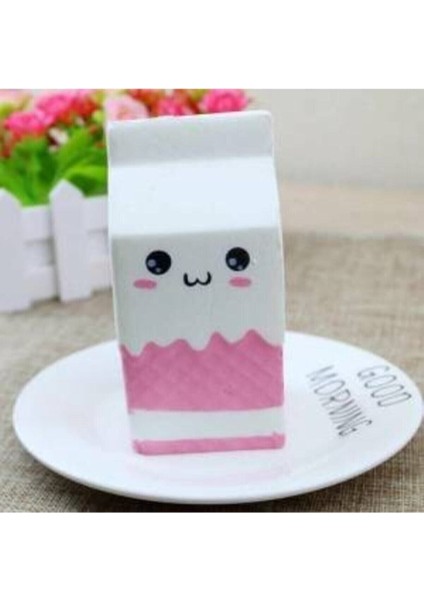 Luxury Squishy Beyaz Süt Kutusu Yavaş Yükselen Kokulu Jumbo Sukuşi 12,5 cm 1 Adet