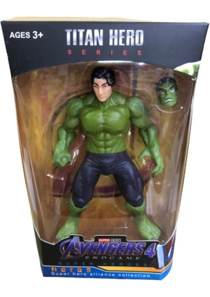Luxury 12 cm Kafası Değişen Işıklı Hulk Figür 1 Adet