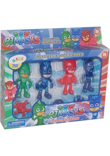 Luxury ES3368 Pjmasks Pijimaskeliler Aksiyon Figür Oyuncak Seti Dörtlü 1 Adet fiyatları