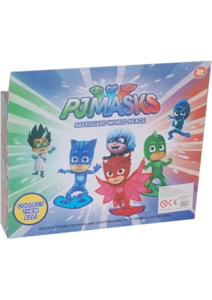 Luxury ES3368 Pjmasks Pijimaskeliler Aksiyon Figür Oyuncak Seti Dörtlü 1 Adet modelleri