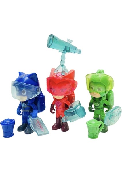 Luxury Pj Maskeliler 15 Parça Oyuncak Uzay Seti Catboy Owltte Gekko Et Malzeme Pj Masks 1 Adet