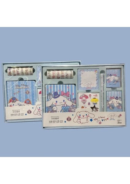 Luxury Kawaii Sanrio Set Bant Sticker Kuromi Yapışakanlı Sticker Defter Kalem Set Hediyelik Okul Kırtasiye 1 Adet indirimleri