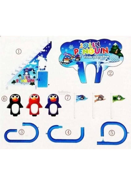 Luxury Pilli Sesli Hareketli Kaydırak Penguen, Penguen Sesli, Kaydırak, Kaydırak Penguen, Kutup Y8 1 Adet