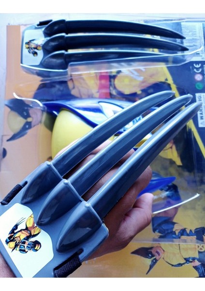 Luxury Wolverine Logan Bilek Bıcakları ve Işıklı Maske Actıon Fıgure 3lü Volverin Model 1 Adet