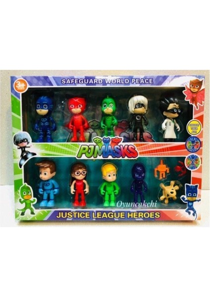 Luxury Pj Mask Pija Maskeliler Oyuncak Figür Seti 12 Parça Pj Masks 1 Adet