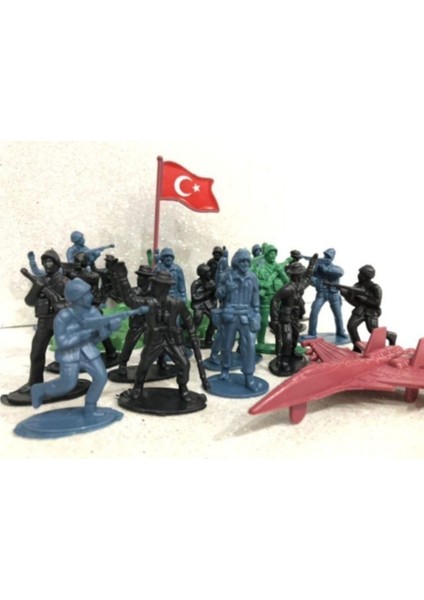 Luxury Asker Adam Oyuncak Seti 58'li Paket - Oyuncak Asker Seti - Türk Askeri Oyuncak Adam Seti 1 Adet