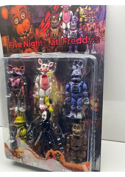 Luxury Freddy Oyuncak Figürleri Five Nights At Freddy’s Fnaf Kaliteli Oyuncak 6’lı Figür Set 1 Adet fiyatları