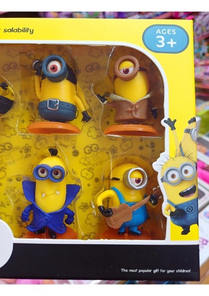 Luxury Bob Kevin Stuart 10 Adet Minyon Despicable Me Minion Oyuncak Set Gitarlı Vampir Kral 1 Adet
