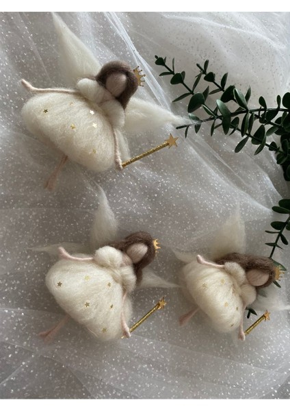 Luxury Yıldız ve Asa Detaylı Keçe Bebek 1 Adet modelleri