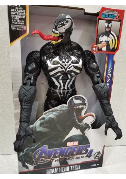Luxury Venom The Amazing Spiderman Action Figür Oyuncak Işıklı Konuşan 28.5 cm VE764 1 Adet