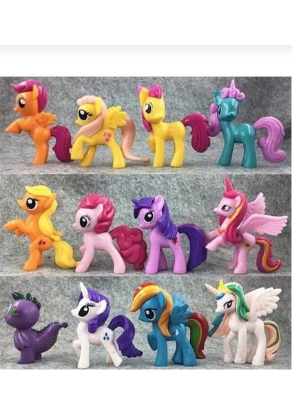Luxury Oyuncak 12 Li Set Figür Oyuncak Pony Oyuncakları 12LI 1 Adet