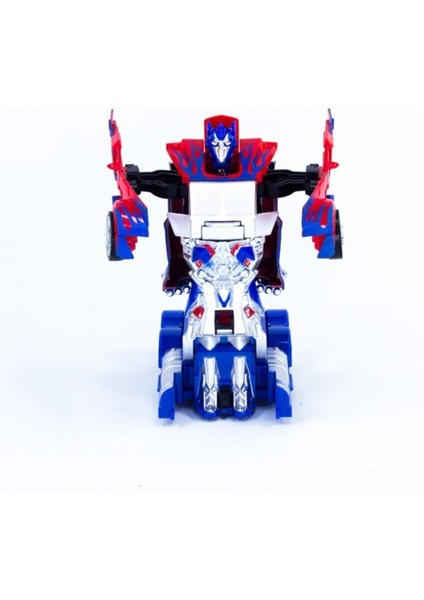 Luxury Tek Tuşla Robota Dönüşen Transformers Optimus Çek Bırak Araba 1 Adet
