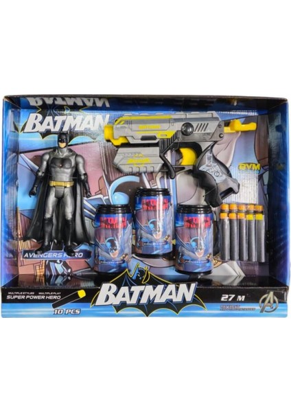 Luxury Prestij Bvm Oyuncak Hedefli Soft Mermili Batman Figürlü Dart Atan FAB.9518 1 Adet