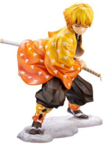Luxury Zenitsu Figür - 17CM- Demon Slayer Kimetsu No Yaiba Anime 1 Adet