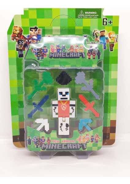 Luxury Minecraft Macera Oyunları Seven Çocuklar Için( 1 Adet) Minecraft Figürü Içeren Yaratıcı Oyuncak 1 Adet