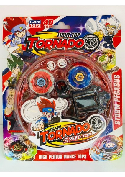 Luxury Tornado Beyblade Metal Işıklı Sahalı Arenalı 2 Li 1 Adet