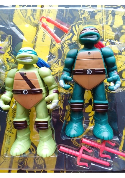 Luxury Ninja Kaplumbağa 12 Parça Tümü Işıklıdır Oyuncak Set Leonardo Michelangelo Raphael Donatello 1 Adet
