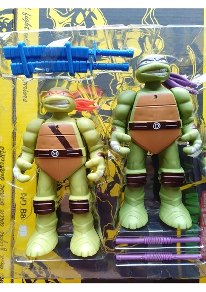 Luxury Ninja Kaplumbağa 12 Parça Tümü Işıklıdır Oyuncak Set Leonardo Michelangelo Raphael Donatello 1 Adet
