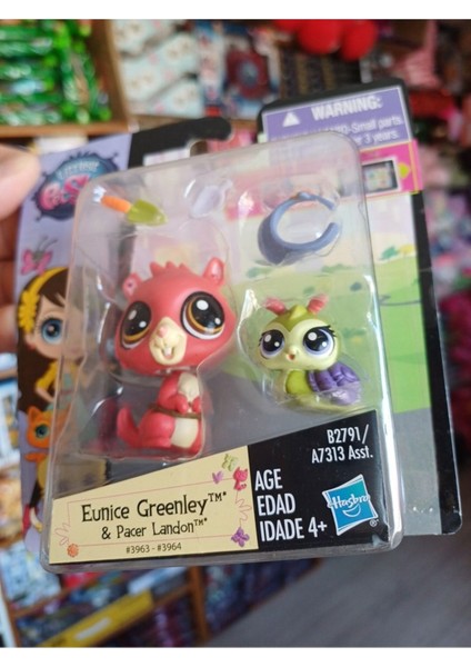 Luxury Miniş Littlest Petshop Eunice Greenley ve Pacer Landon Lisanslı Kutuda Minişler Oyuncak Seri 1 Adet