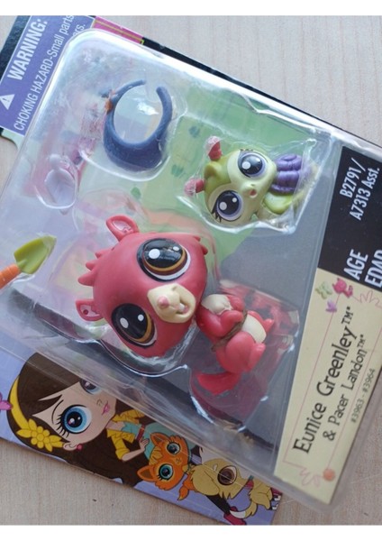 Luxury Miniş Littlest Petshop Eunice Greenley ve Pacer Landon Lisanslı Kutuda Minişler Oyuncak Seri 1 Adet
