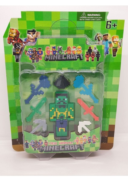 Luxury Minecraft Macera Oyunları Seven Çocuklar Için( 1 Adet) Minecraft Figürü Içeren Yaratıcı Oyuncak 1 Adet