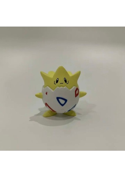 Luxury 1 Adet Togepi Pokemon Figür 4cm ve 1 Adet Poketopu - Pokemon Pokeball 1 Adet