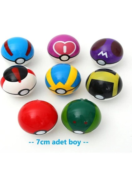 Luxury 1 Adet Togepi Pokemon Figür 4cm ve 1 Adet Poketopu - Pokemon Pokeball 1 Adet