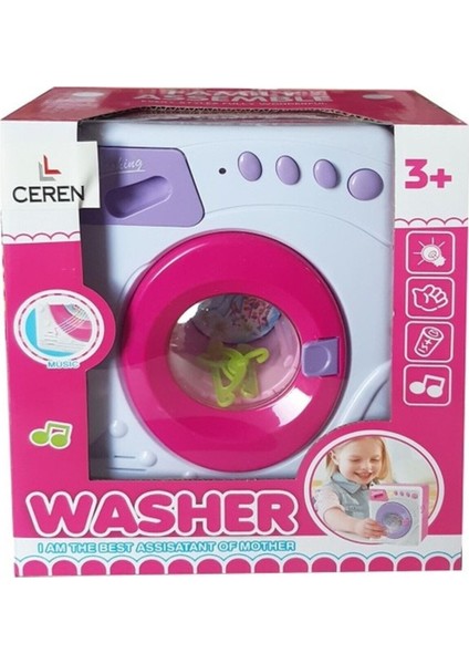 Luxury Oyuncak Işıklı Pilli ve Sesli Çamaşır Makinası LS820G10 1 Adet