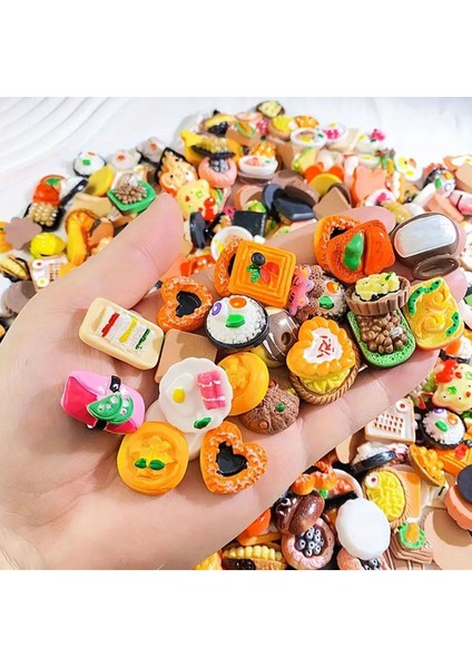 Luxury (10 Adet ) Oyuncak Mutfak Oyunu Mini Yiyecek Figürleri 1 Adet