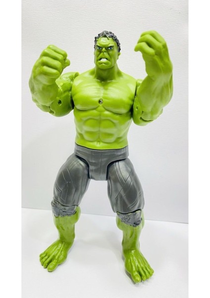 Luxury Avengers Hulk 17.5 cm Işıklı Eklemleri Hareketli Figür Oyuncak Karakter 1 Adet