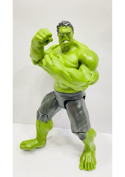 Luxury Avengers Hulk 17.5 cm Işıklı Eklemleri Hareketli Figür Oyuncak Karakter 1 Adet