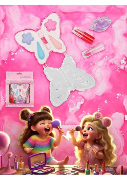 Luxury 42762 Kelebek Modelli Oyuncak Mini Makyaj Seti 1 Adet fiyatları