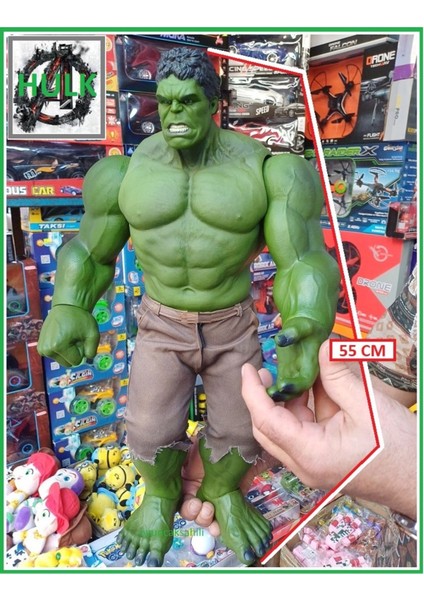 Luxury Hulk Hogan Green Action Dev Boy Figür Koleksiyon 55CM Kutulu Figür Collectıon Model 1 Adet