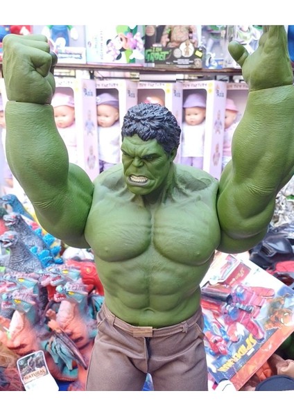 Luxury Hulk Hogan Green Action Dev Boy Figür Koleksiyon 55CM Kutulu Figür Collectıon Model 1 Adet