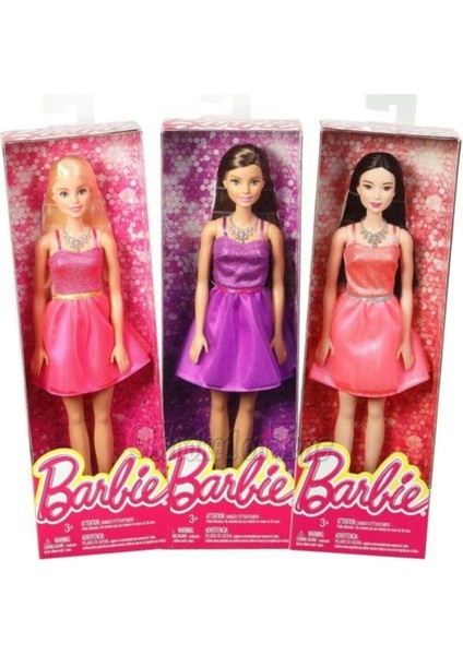 Luxury Pırıltı Barbie Bebekler T7580 1 Adet