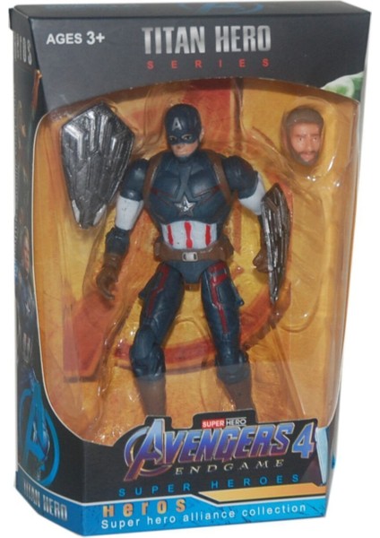 Luxury Avengers Yenilmezler Aksiyon Figür Oyuncak Captain America ES9104 1 Adet