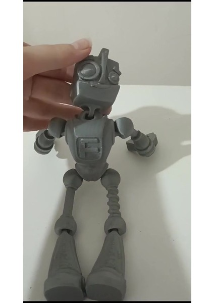 Luxury Flexi Hareketli Oyuncak Robot 20 cm Gri 1 Adet